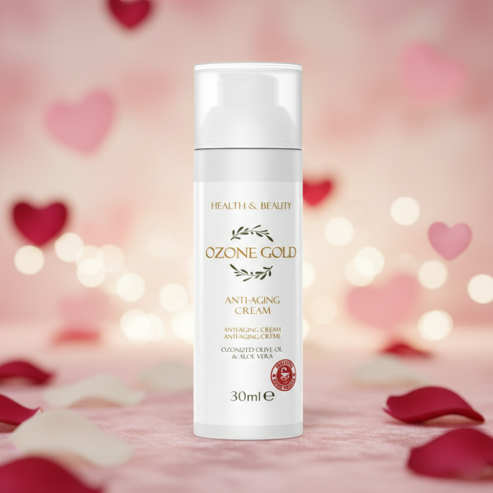 ОZONE GOLD - ANTI-AGING CREAM КРЕМА ПРОТИВ СТАРЕЕЊЕ СО ОЗОН И АЛОЕ ВЕРА - 30ml