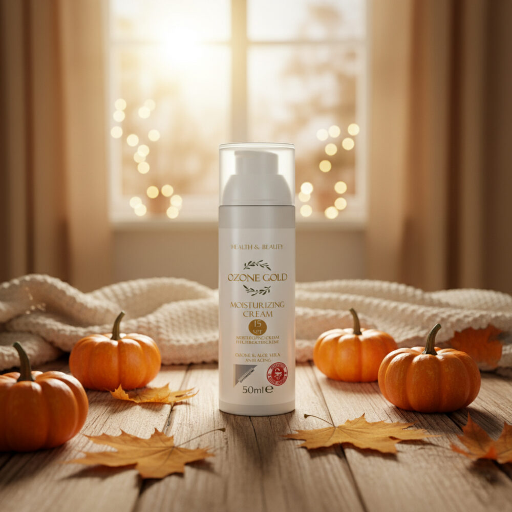OZONE GOLD - MOISTURIZING CREAM 15SPF ХИДРАТАНТНА КРЕМА ПРОТИВ СТАРЕЕЊЕ 15SPF СО ОЗОН И АЛОЕ ВЕРА - 50ml